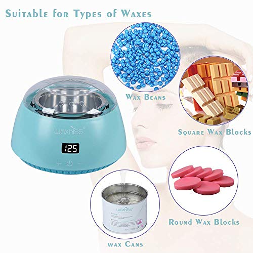 Waxkiss Electric Hot Wax Warmer Machine for Hair Removal,Touch Control Displa...
