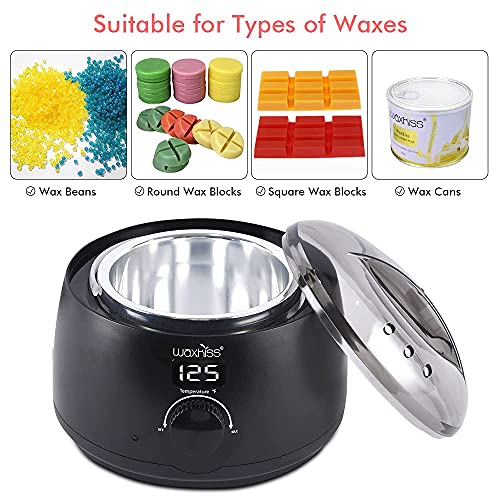 waxkiss Wax Warmer, Digital Wax Warmer for Professional Hair Removal with See...