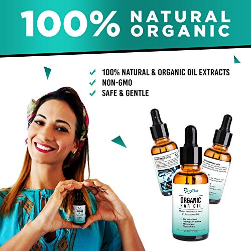 Natural Mullein Ear Wax Removal Oil & Cleaner with Garlic | Pain & Earache Dr...