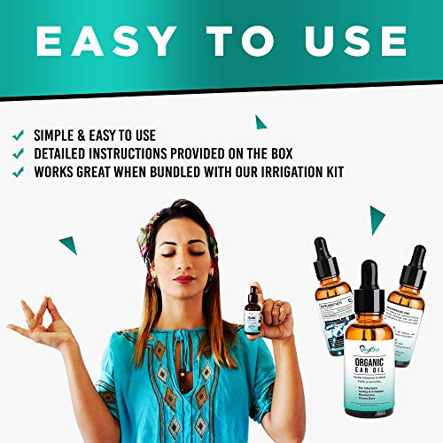 Natural Mullein Ear Wax Removal Oil & Cleaner with Garlic | Pain & Earache Dr...