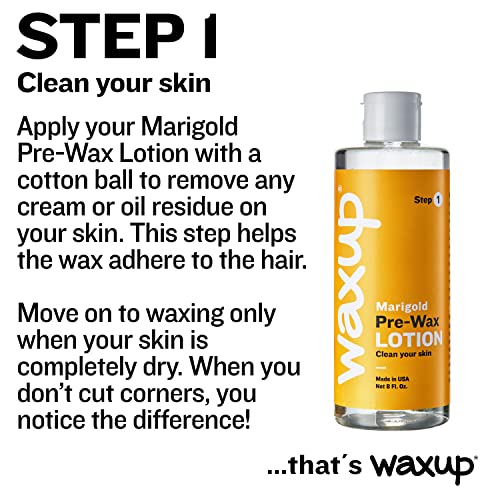 waxup Pre Wax Cleanser, Pre Epilation Cleanser Marigold (calendula) (8 Fl. Ou...