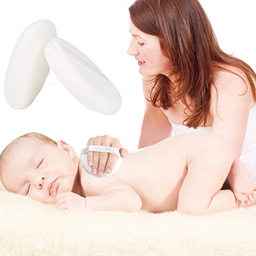 4 PCS Large Powder Puff, 4.13 Inch Velour Body Powder Puff Round Fluffy Powde...