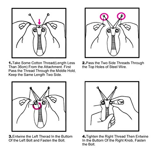 WAYCOM Ladies Facial Hair Remover Electric Women's Beauty Epilator Facial Thr...