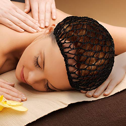 Waydress 2 Pieces Mesh Hair Net Rayon Knit Snood Women Crocheted Sleep Cap (B...