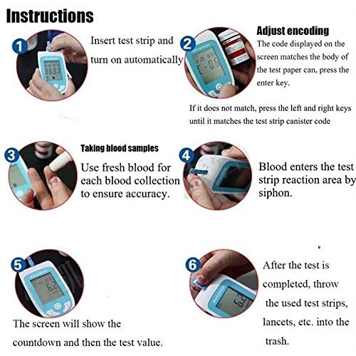 Easy to Use Home Test 3 in 1 Multi-Function Cholesterol Test Kit Uric Acid an...