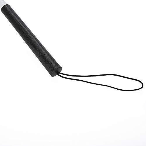 Wchiuoe Folding Foldable Reflective Cane Crutch, Portable Anti-Shock Guide, W...