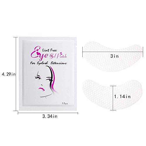 Under Eye Gel Pads Eyelash Extension Pads Lint Free DIY False Eyelash Lash Ex...