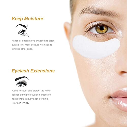 Under Eye Gel Pads Eyelash Extension Pads Lint Free DIY False Eyelash Lash Ex...