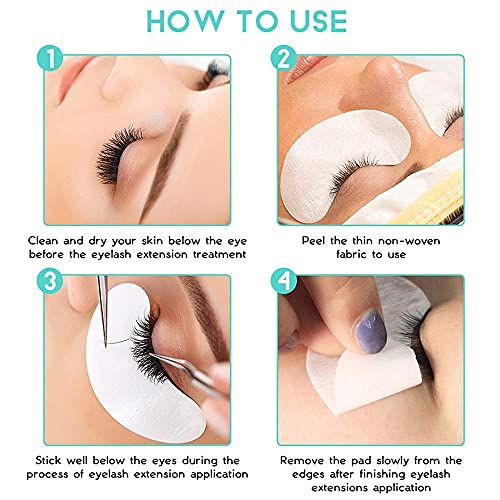 Under Eye Gel Pads Eyelash Extension Pads Lint Free DIY False Eyelash Lash Ex...