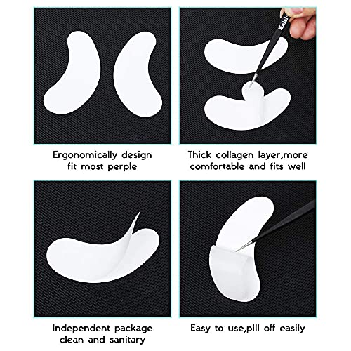 Under Eye Gel Pads Eyelash Extension Pads Lint Free DIY False Eyelash Lash Ex...