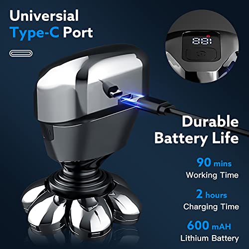 Head Shavers for Bald Men, Wechip 5-in-1 Rotary Shavers for Men Wet and Dry E...
