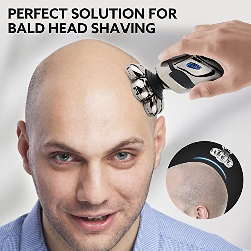 Head Shavers for Bald Men, Wechip 5-in-1 Rotary Shavers for Men Wet and Dry E...
