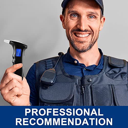 Breathalyzer, Personal Alcohol Tester with LED Display and 5 Replacement Mout...