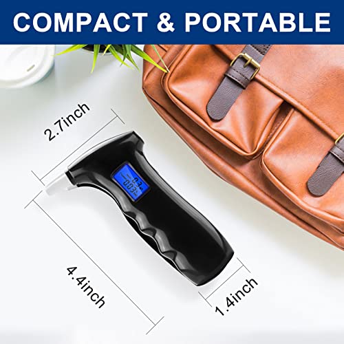 Breathalyzer, Personal Alcohol Tester with LED Display and 5 Replacement Mout...