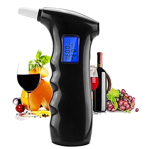 Breathalyzer, Personal Alcohol Tester with LED Display and 5 Replacement Mout...