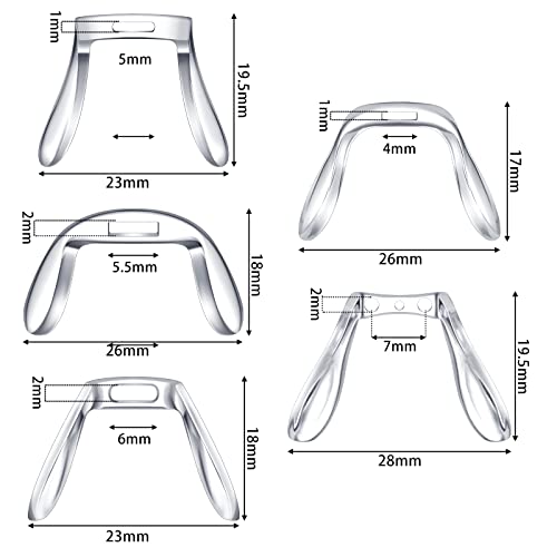 12 Pieces U Shaped Eyeglasses Nose Pads Bridge Plastic Eye Glasses Nose Suppo...