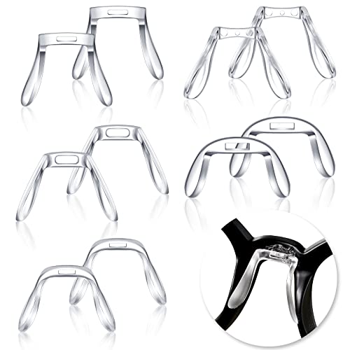 12 Pieces U Shaped Eyeglasses Nose Pads Bridge Plastic Eye Glasses Nose Suppo...