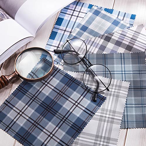 18 Packs Mens Classic Striped Microfiber Cleaning Cloths Soft Stripe Checkere...