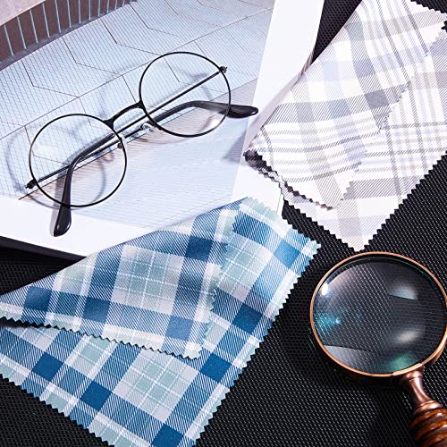 18 Packs Mens Classic Striped Microfiber Cleaning Cloths Soft Stripe Checkere...