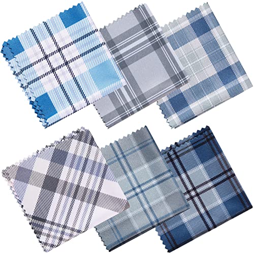 18 Packs Mens Classic Striped Microfiber Cleaning Cloths Soft Stripe Checkere...