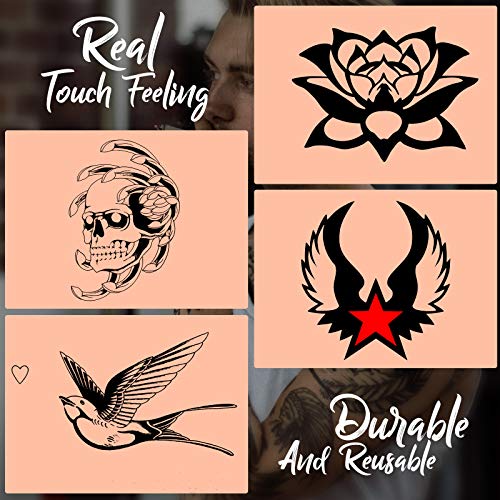 20 Sheets Blank Tattoo Practice Skin 7.5 x 5.5 Inch Double Side Microblading ...