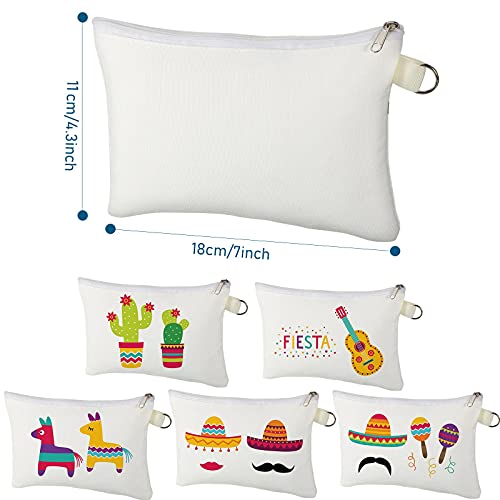 Cosmetic Bags Multipurpose Sublimation Blanks DIY Heat Transfer Makeup Bags I...