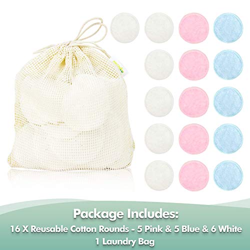 wegreeco Cotton Rounds Reusable - Reusable Bamboo Makeup Remover Pads for All...