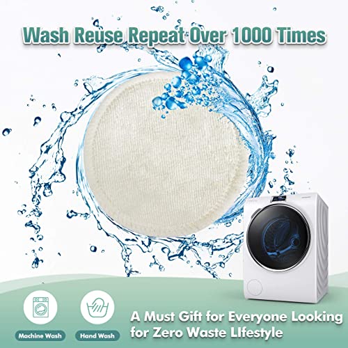 wegreeco Cotton Rounds Reusable - Reusable Bamboo Makeup Remover Pads for All...