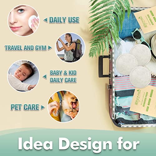 wegreeco Cotton Rounds Reusable - Reusable Bamboo Makeup Remover Pads for All...