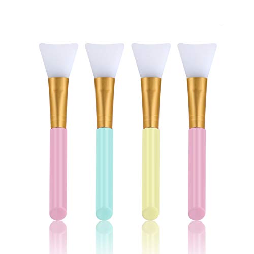 4PCS Silicone Face Mask Brushes, Flexible Facial Brushes for Applicator the S...