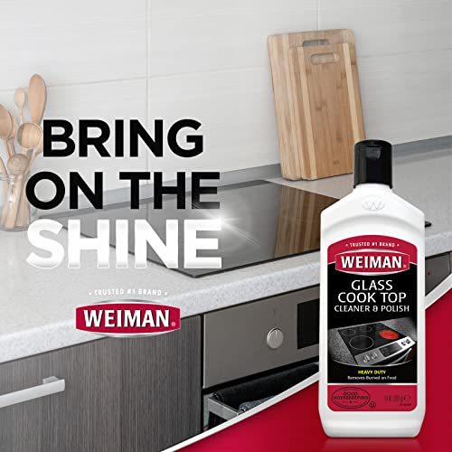 Weiman Cooktop and Stove Top Cleaner Kit - Glass Cook Top Cleaner and Polish ...
