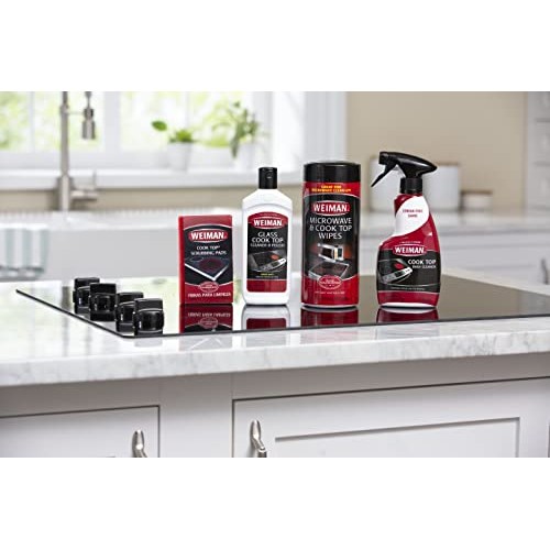 Weiman Cooktop and Stove Top Cleaner Kit - Glass Cook Top Cleaner and Polish ...