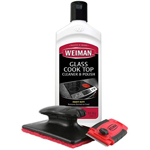 Weiman Cooktop and Stove Top Cleaner Kit - Glass Cook Top Cleaner and Polish ...