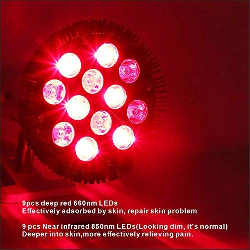 Weipute Red Light Therapy with Socket, 18 LED Infrared Light Therapy Device, ...