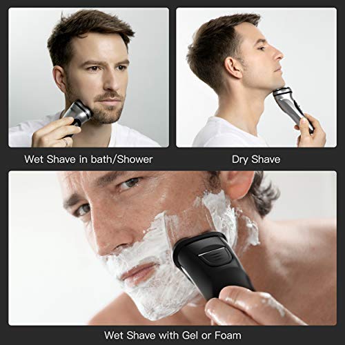 Wekeep Electric Razor for Men, Cordless Rechargeable Men’s Electric Shaver fo...
