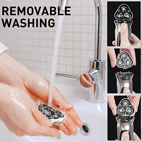 Wekeep Electric Razor for Men, Cordless Rechargeable Men’s Electric Shaver fo...