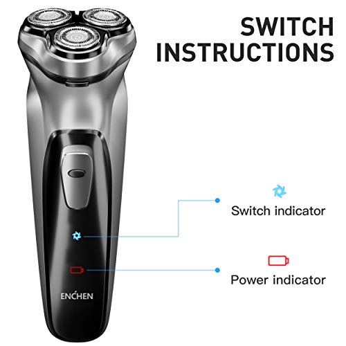 Wekeep Electric Razor for Men, Cordless Rechargeable Men’s Electric Shaver fo...