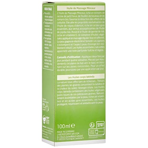 Weleda Birch Cellulite Body Oil, 3.4 Fluid Ounce, Plant Rich Body Oil with Bi...