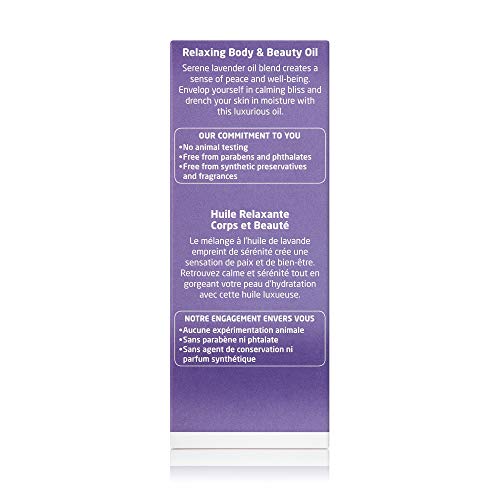 Weleda Relaxing Lavender Body & Beauty Oil, 3.4 Fluid Ounce, Clear