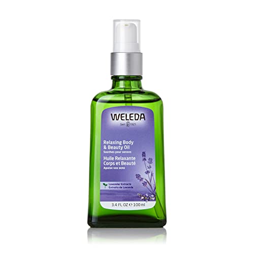 Weleda Relaxing Lavender Body & Beauty Oil, 3.4 Fluid Ounce, Clear