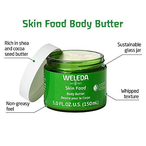 Weleda Skin Food Body Butter, 5 Fluid Ounce, Sustainable Glass Jar, Plant Ric...