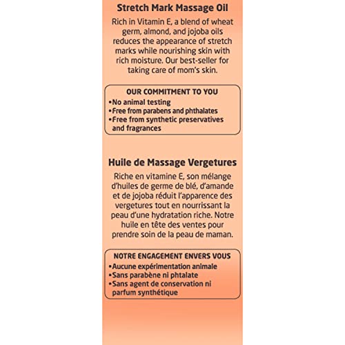 Weleda Stretch Mark Pregnancy Massage Oil, 3.4 Fluid Ounce, Plant Rich Oil wi...