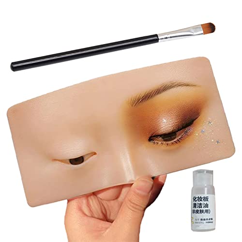 The Perfect Aid to Practicing Makeup, Silicone Face Eye Makeup Practice Board...