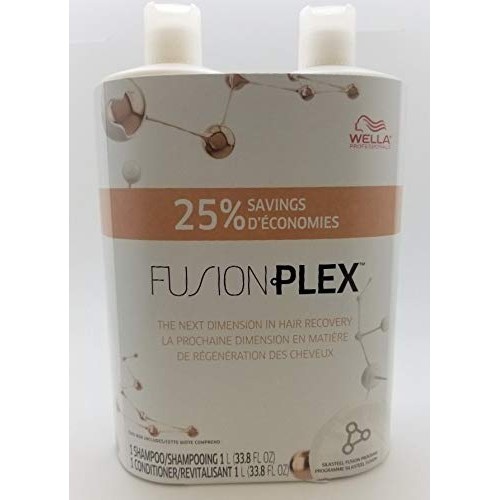 Wella FusionPlex Intense Repair Shampoo, Conditioner Liter Duo set