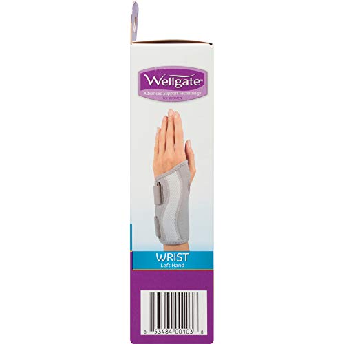 Wellgate for Women, PerfectFit Wrist Brace for Wrist Support - Left