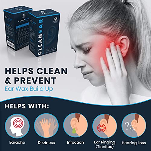 CLEANEAR Ear Wax Removal Kit - Medical Grade RX Ear Wash System - Ear Flushin...