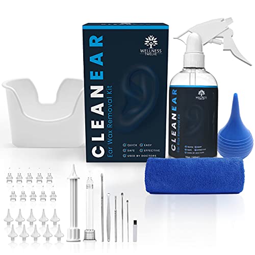 CLEANEAR Ear Wax Removal Kit - Medical Grade RX Ear Wash System - Ear Flushin...
