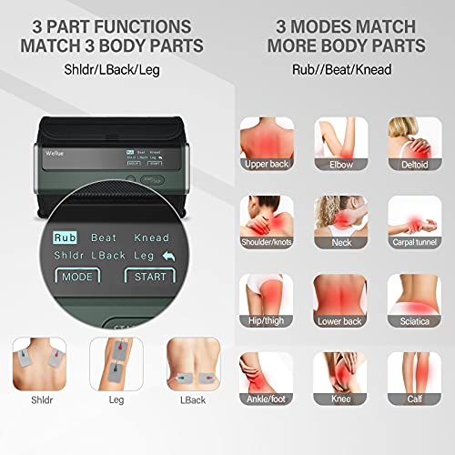 Wellue Blood Pressure Monitor + Massage, Upper Arm Cuff BP Machine with Free ...