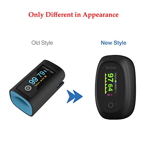 Wellue Bluetooth Fingertip Pulse Oximeter with Pulse Rate and PI, Blood Oxyge...