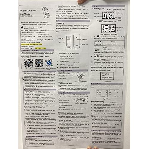 Wellue Bluetooth Pulse Oximeter Fingertip, Blood Oxygen Saturation Monitor wi...
